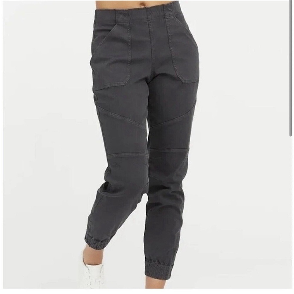 Spanx Cargo Joggers with Zippered Ankle, Size SMALL